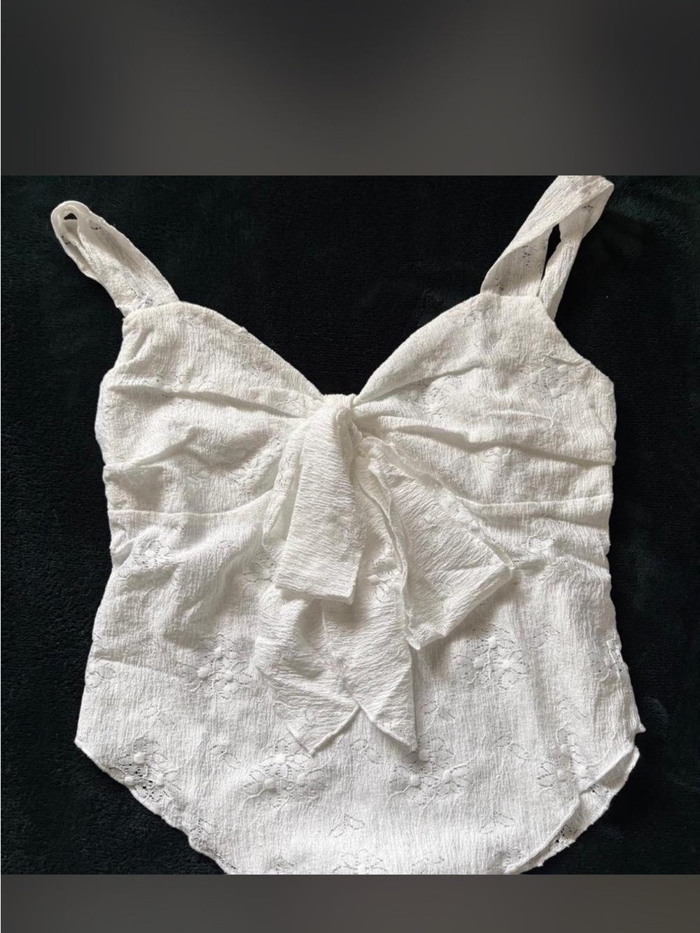 White Tie-Front Camisole Top - Women
